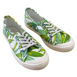 Rocket Dog Womens Jazzin Low Top Sneakers Botanical Print Size 9.5 Slip On Green